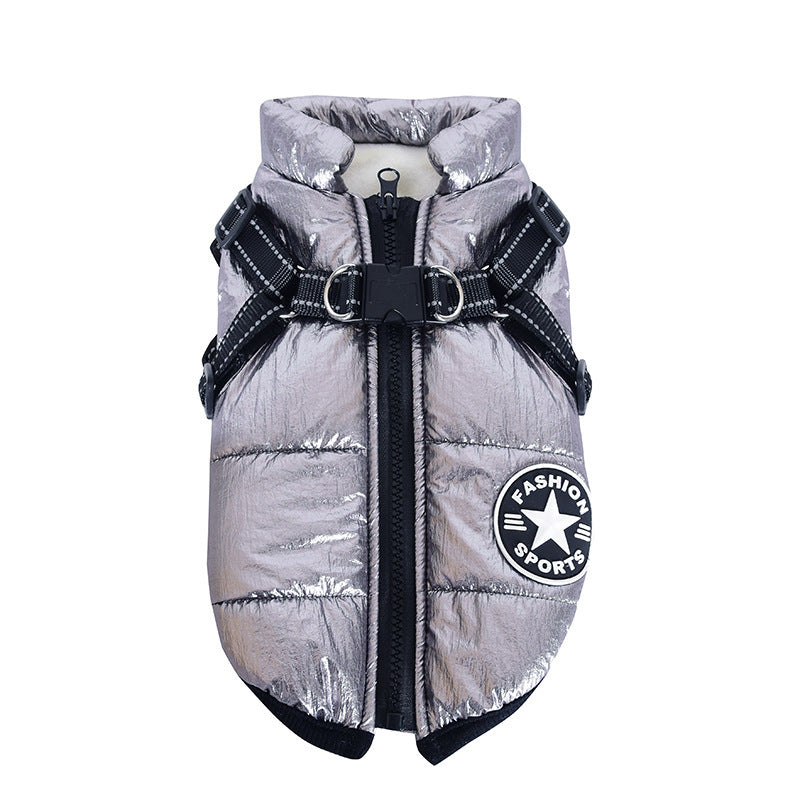 🐶 2-in-1 Dog Harness & Winter Coat – Sporty Look