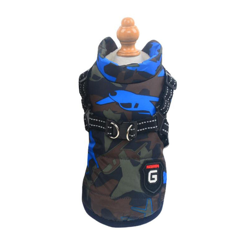 🐶 2-in-1 Dog Harness & Winter Coat – Sporty Look