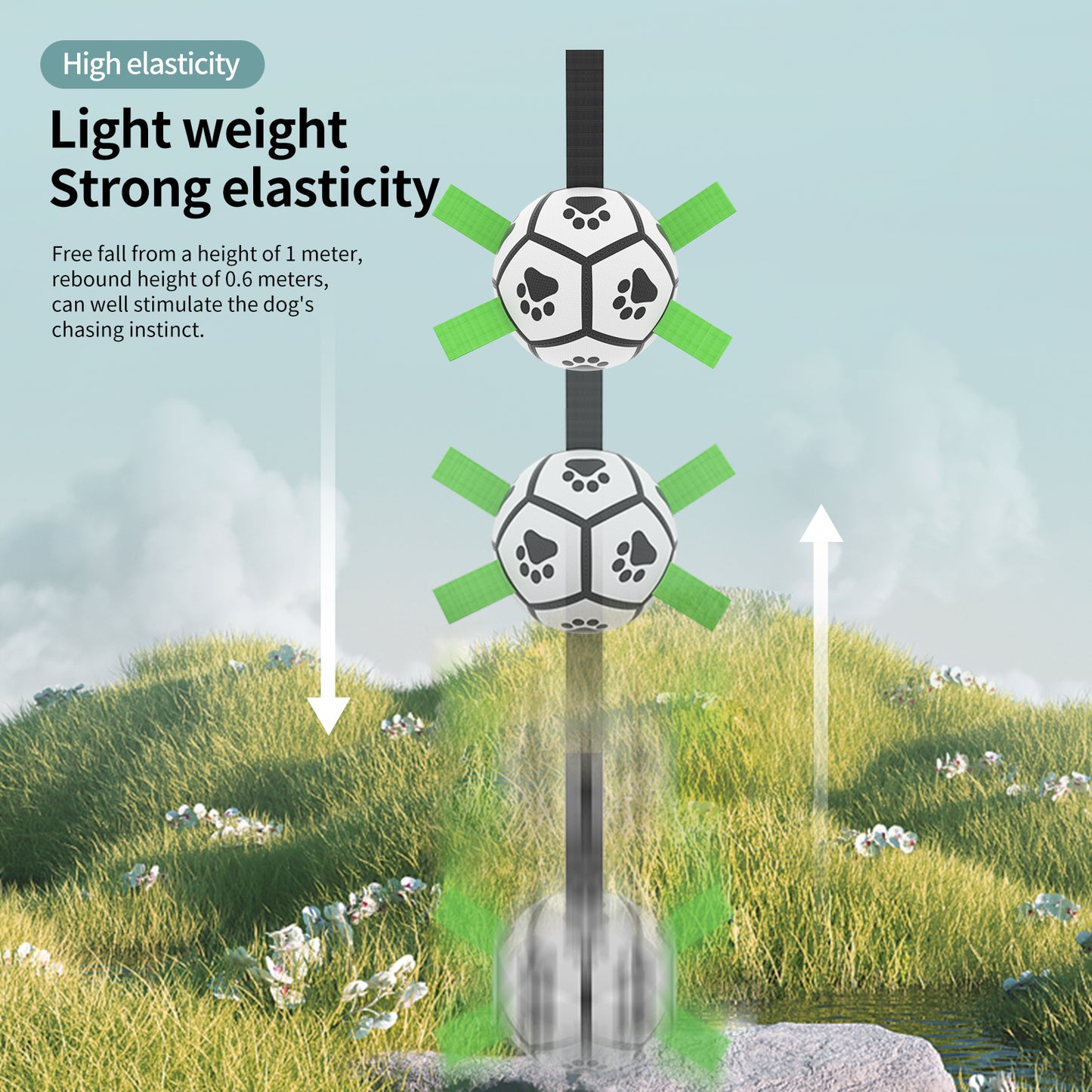 Interactive Dog Football Toy Soccer Ball Inflated Training Toy For Dogs Outdoor Border Collie Balls For Large Dogs Pet Supplies