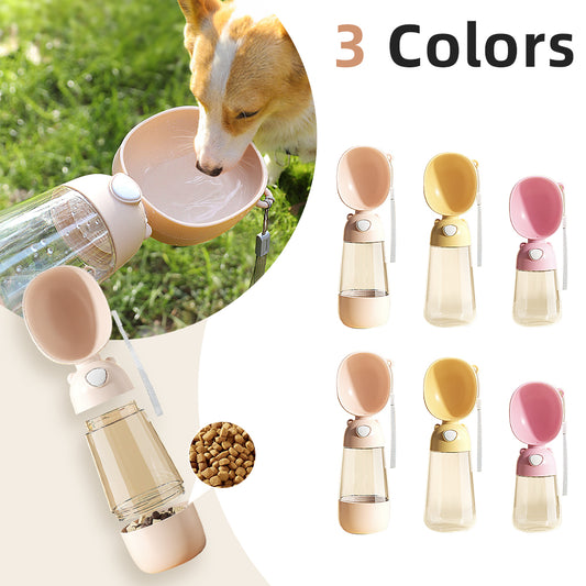 2in1 Portable Pet Food And Water Bottle