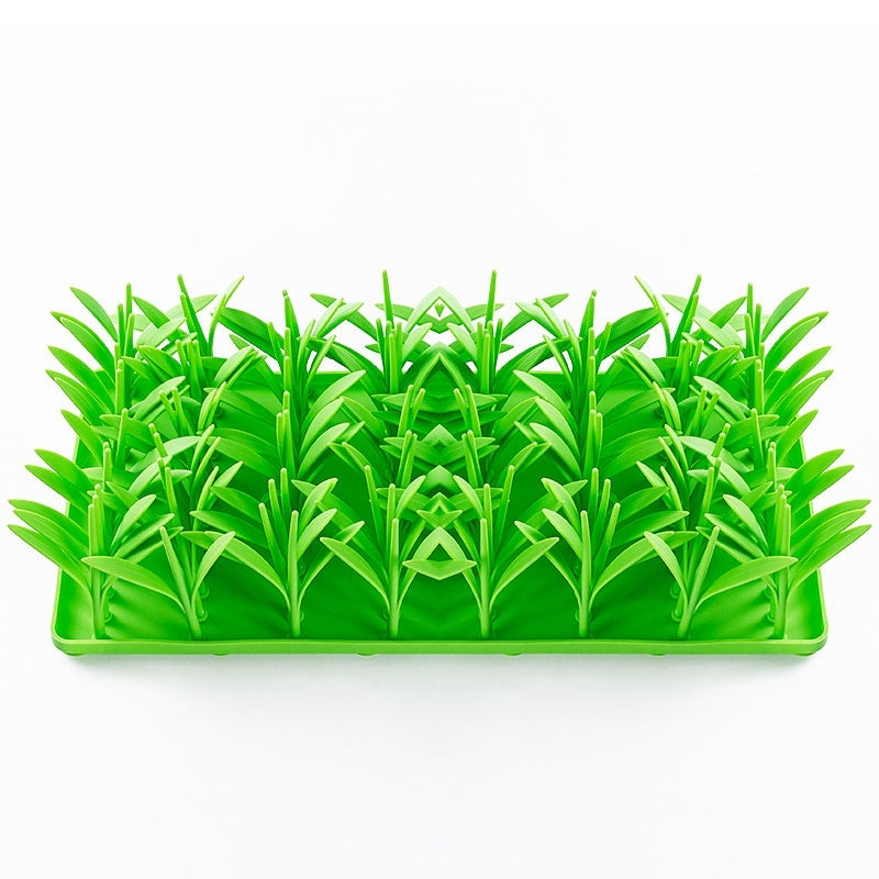 Silicone Grass Slow Feeding Lick Mat For Pets