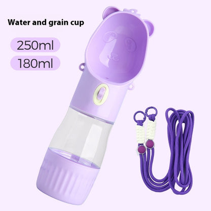 2 In 1 Portable Dog Water & Food Bottle