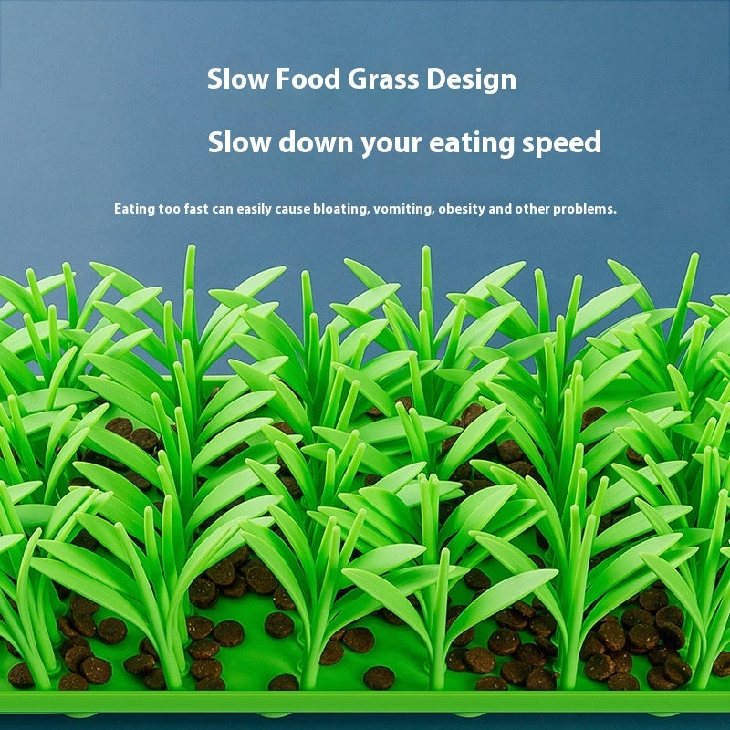 Silicone Grass Slow Feeding Lick Mat For Pets