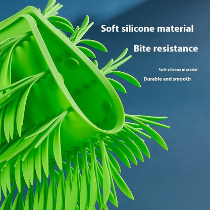 Silicone Grass Slow Feeding Lick Mat For Pets