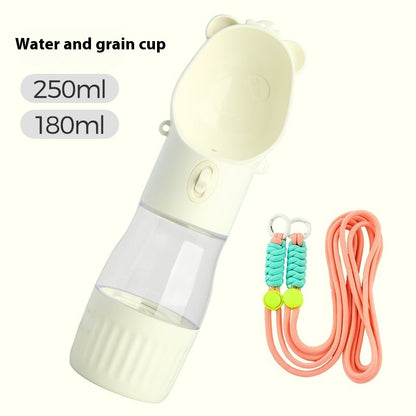 2 In 1 Portable Dog Water & Food Bottle
