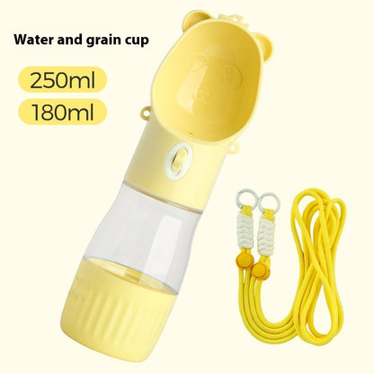 2 In 1 Portable Dog Water & Food Bottle