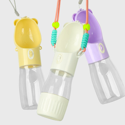 2 In 1 Portable Dog Water & Food Bottle